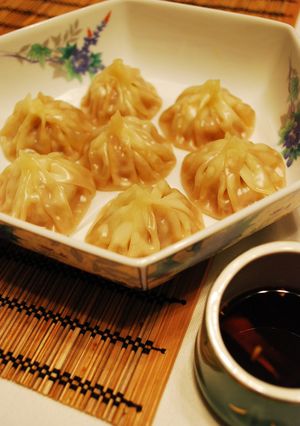簡単！餃子の皮deスープたっぷり小龍包-レシピのメイン写真