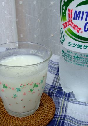 三ツ矢サイダーで☆簡単ヨーグルトサワー-レシピのメイン写真