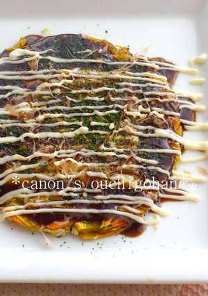 肉、卵なーし♪　かぼちゃのお好み焼き-レシピのメイン写真