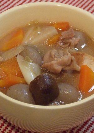 秋といえば芋煮（庄内風）-レシピのメイン写真
