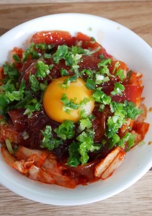 不器用まぐろユッケ丼-レシピのメイン写真
