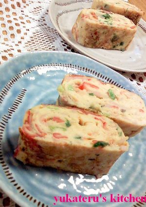 お葱とカニカマの中華風卵焼き❀-レシピのメイン写真