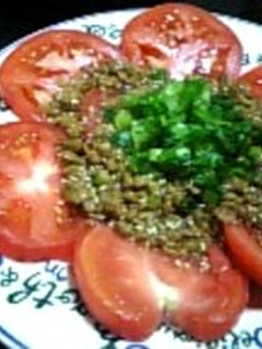 ❀納豆ドレッシングで♬トマトサラダ❀-レシピのメイン写真