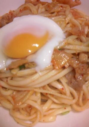 豚キムチ焼きうどん-レシピのメイン写真
