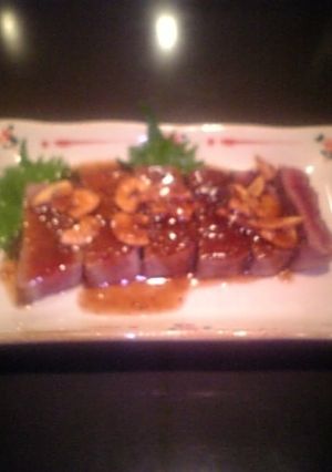お刺身で食べたくない赤身マグロのステーキ-レシピのメイン写真