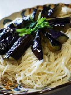 揚げ茄子のぶっかけそうめん-レシピのメイン写真