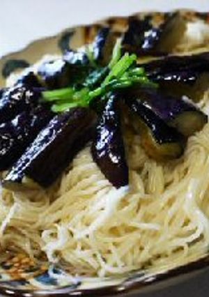 揚げ茄子のぶっかけそうめん-レシピのメイン写真