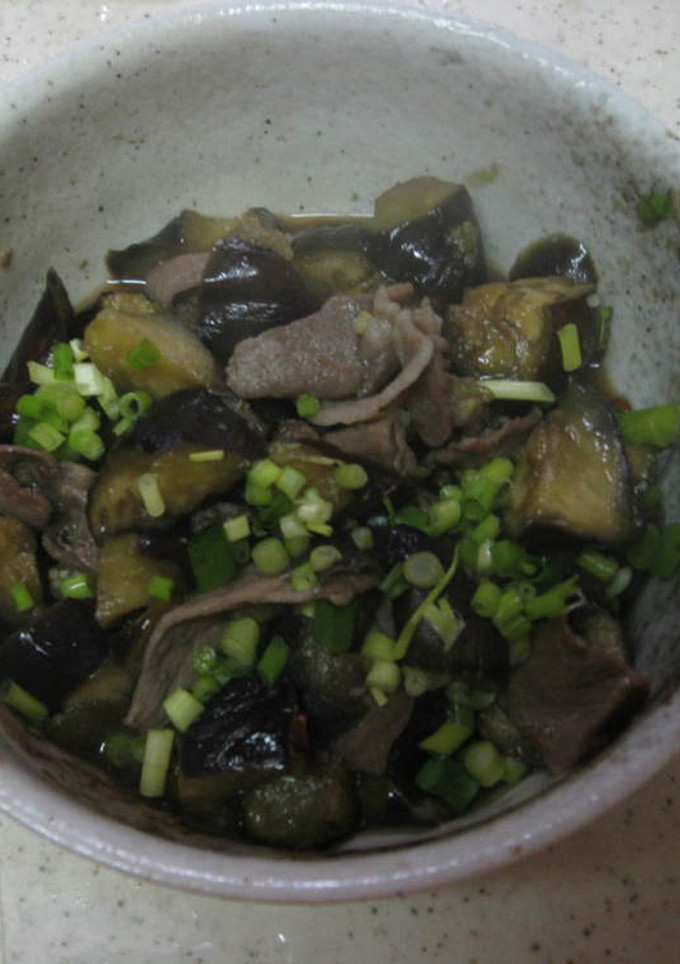 簡単！なすと豚肉の炒め煮-レシピのメイン写真