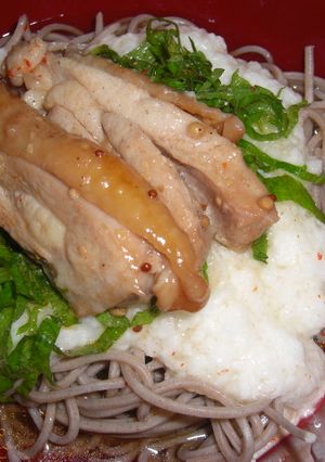 長芋＆鶏のピリ辛蕎麦-レシピのメイン写真