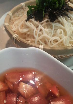 酸味が美味しい★　すっきりトマトだれ素麺-レシピのメイン写真
