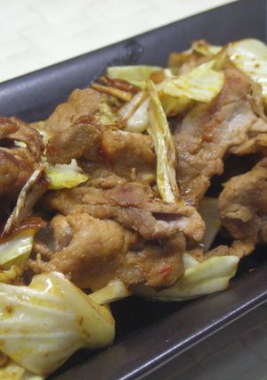 キャベツと豚肉のぴり辛炒め-レシピのメイン写真