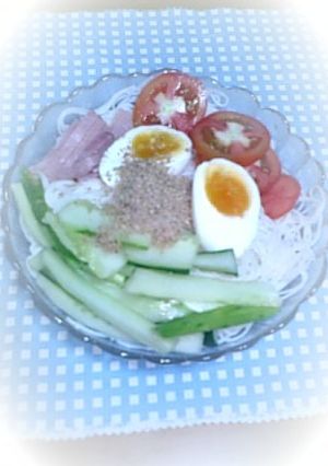そうめんで簡単冷麺（・Θ・）-レシピのメイン写真
