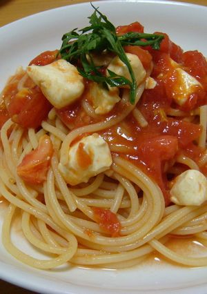 トマトとクリームチーズの冷製パスタ-レシピのメイン写真