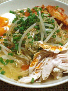 茹で鶏のキムチにゅうめん-レシピのメイン写真