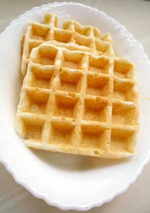 爽やか♫♬ざらめ入りのヨーグルトワッフル-レシピのメイン写真