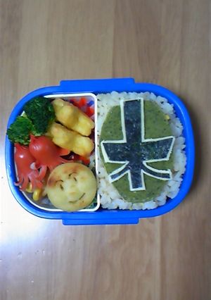 キャラ弁　シンケンジャー　（グリーン）-レシピのメイン写真