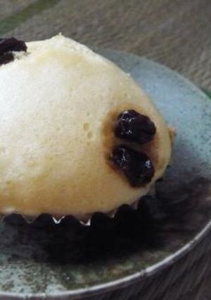 ホットケーキミックスでレーズン蒸しパン-レシピのメイン写真