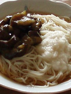 とろっとろ!ナスのそうめん-レシピのメイン写真