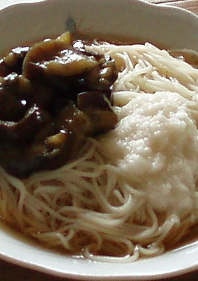 とろっとろ！ナスのそうめん-レシピのメイン写真