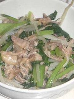 チンジャオロース風小松菜と豚肉のうま炒め-レシピのメイン写真