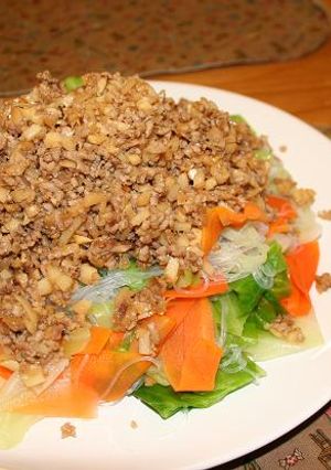 たっぷり茹野菜の肉味噌かけ-レシピのメイン写真