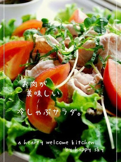お肉が美味しい冷しゃぶサラダ。-レシピのメイン写真