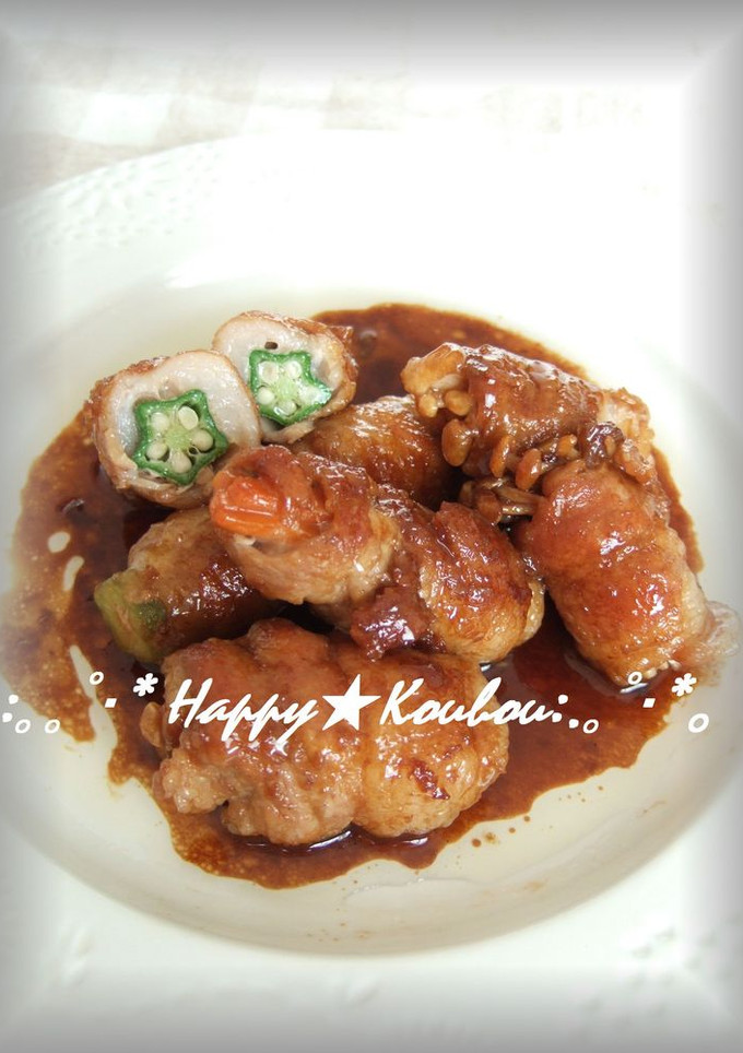 てりてり❤野菜の肉巻き-レシピのメイン写真