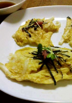うどんin玉子焼き-レシピのメイン写真