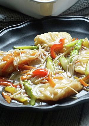 白身魚の野菜たっぷり甘酢あんかけ-レシピのメイン写真