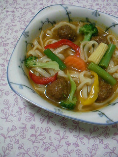 冷やしカレーうどん-レシピのメイン写真