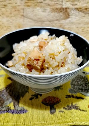 簡単　ツナ缶となめ茸だけ　炊き込みご飯-レシピのメイン写真