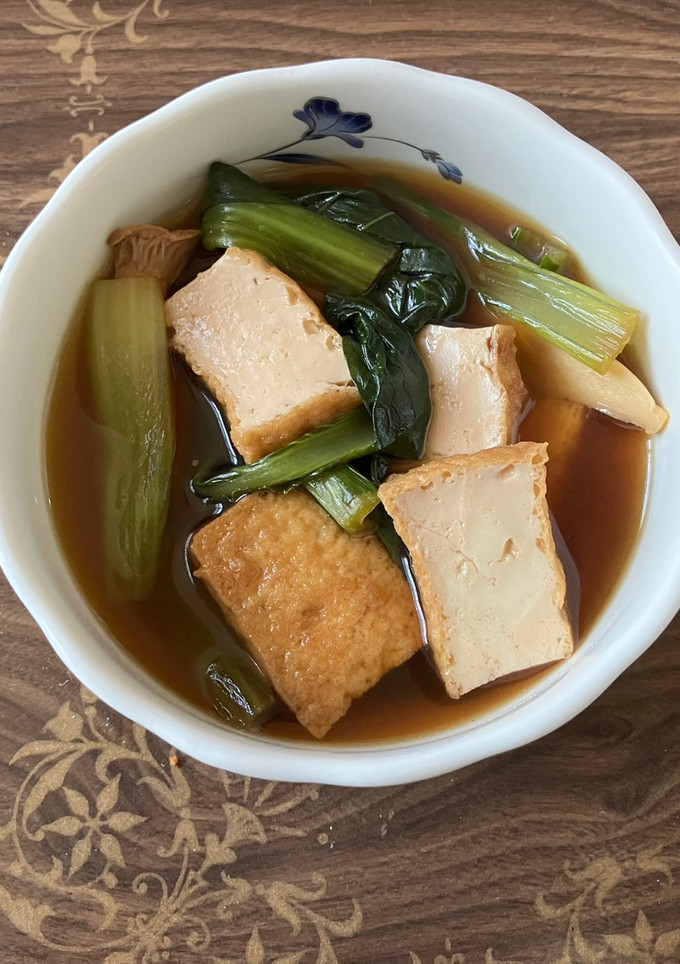 料亭風小松菜と厚揚げの煮浸し-レシピのメイン写真