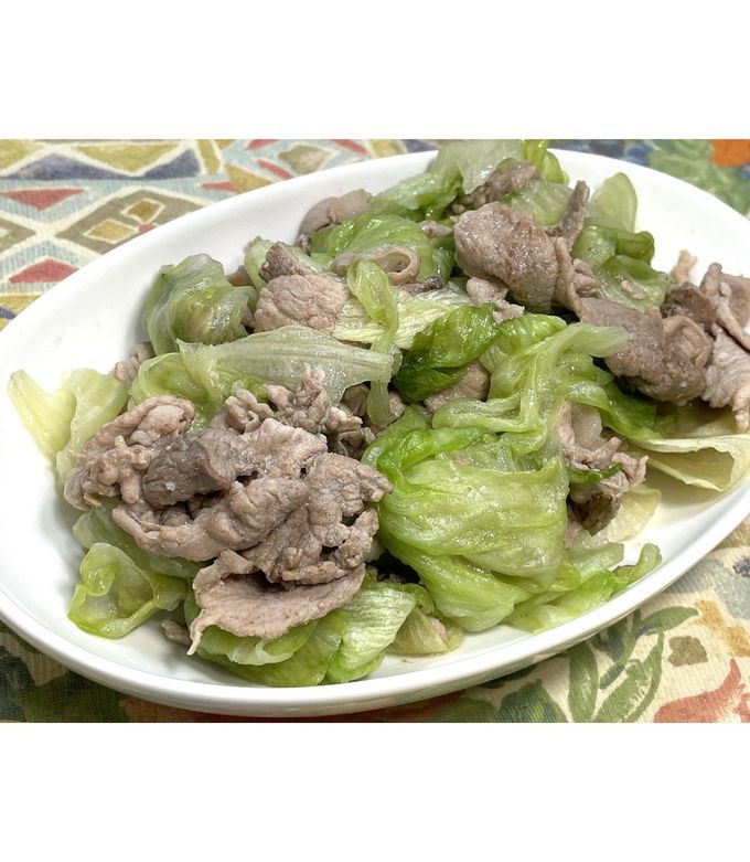 豚肉とレタスの塩だれ炒め★動画あり★-レシピのメイン写真