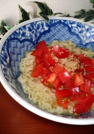 ☆B級☆トマトの冷え冷えラーメン☆-レシピのメイン写真