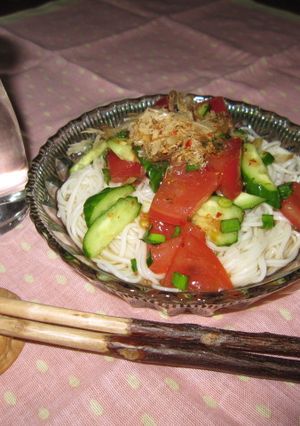 天然水でサッパリ麺-レシピのメイン写真