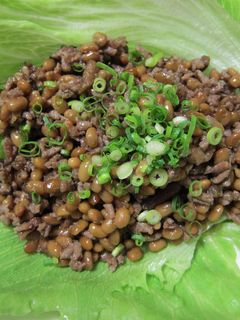 炒め納豆のレタス巻き♪-レシピのメイン写真