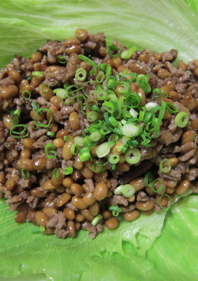 炒め納豆のレタス巻き♪-レシピのメイン写真