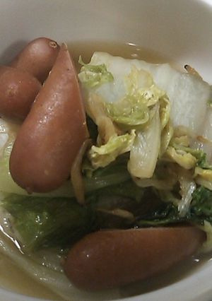 白菜toウインナーde煮浸し-レシピのメイン写真