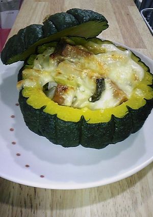 かぼちゃカップのかぼグラタン♪-レシピのメイン写真