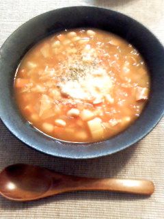 大豆入り♡野菜たっぷりミネストローネ-レシピのメイン写真