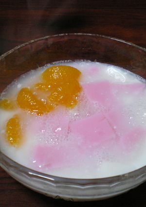 牛乳ゼリーのサイダーがけ-レシピのメイン写真