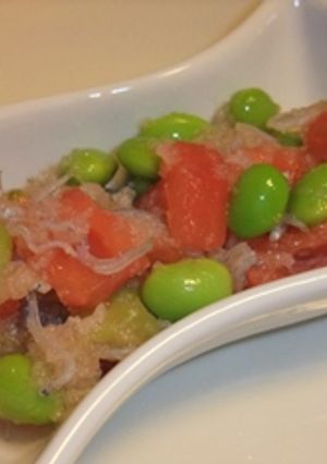 簡単！さっぱり♪トマトと枝豆のおろし和え-レシピのメイン写真