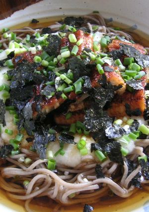 夏を乗り切ろう☆うなとろ冷やし蕎麦-レシピのメイン写真
