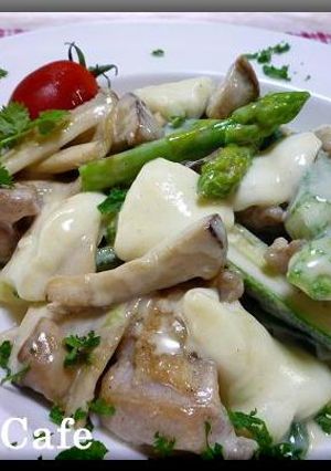 鶏肉とエリンギとチーズのクリーム仕立て-レシピのメイン写真