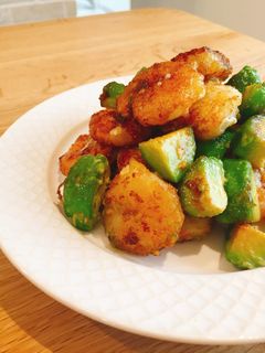 アボカドと海老のマヨ醤油炒め-レシピのメイン写真
