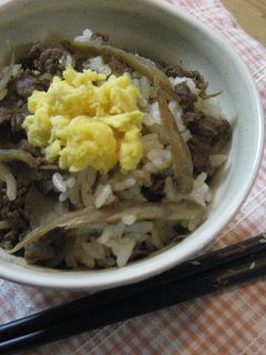牛肉の甘辛きんぴらまぜご飯-レシピのメイン写真