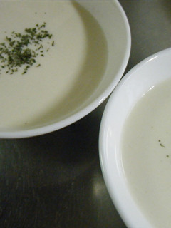 レンジで簡単冷スープ( ビシソワーズ)-レシピのメイン写真