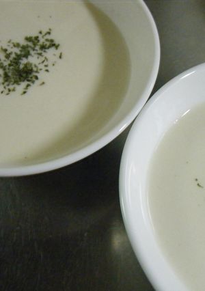 レンジで簡単冷スープ( ビシソワーズ)-レシピのメイン写真
