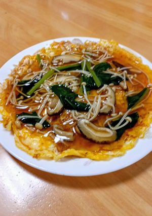十五夜お月見きのこ卵-レシピのメイン写真