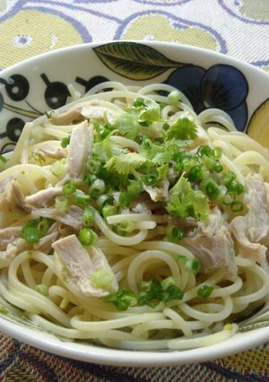香菜のエスニックパスタ-レシピのメイン写真